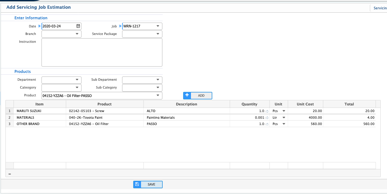 installation and setup of budget module